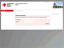 Tablet Screenshot of intern.drk-koeln.de